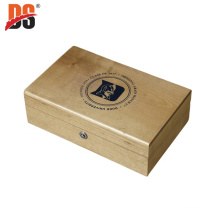 DS High-end Custom Solid Wood Natural Wooden Box Packaging Watch Box With Hardware Button